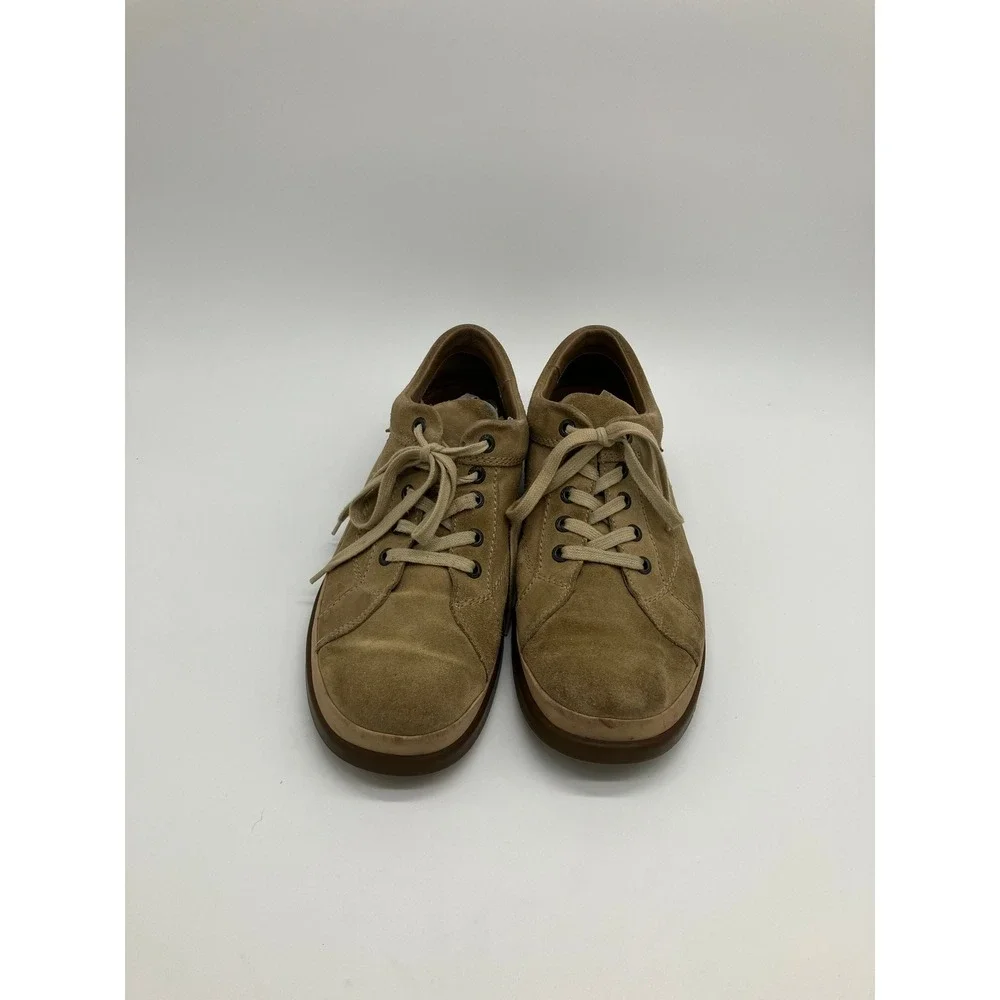 Vintage Clarks Mens Tan Suede Leather Oxford Lace Up Shoes Low Top Brown 10.5‎ M
